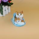 Cute 2 Cats Plush Toy - Blue