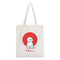 Cute Cat Fashionable Canvas Shopping Bag - White