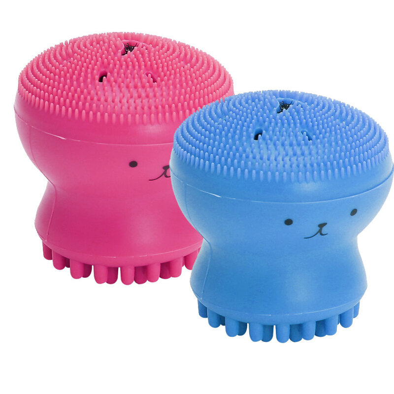 Cute Facial Brush Cleaning Tool - Blue