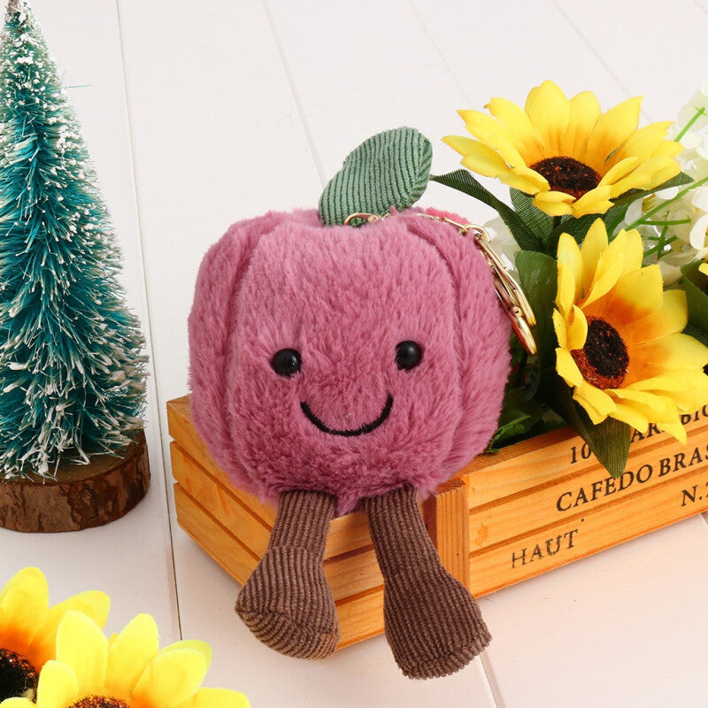 Cute Plush Toys Apple Head - Red