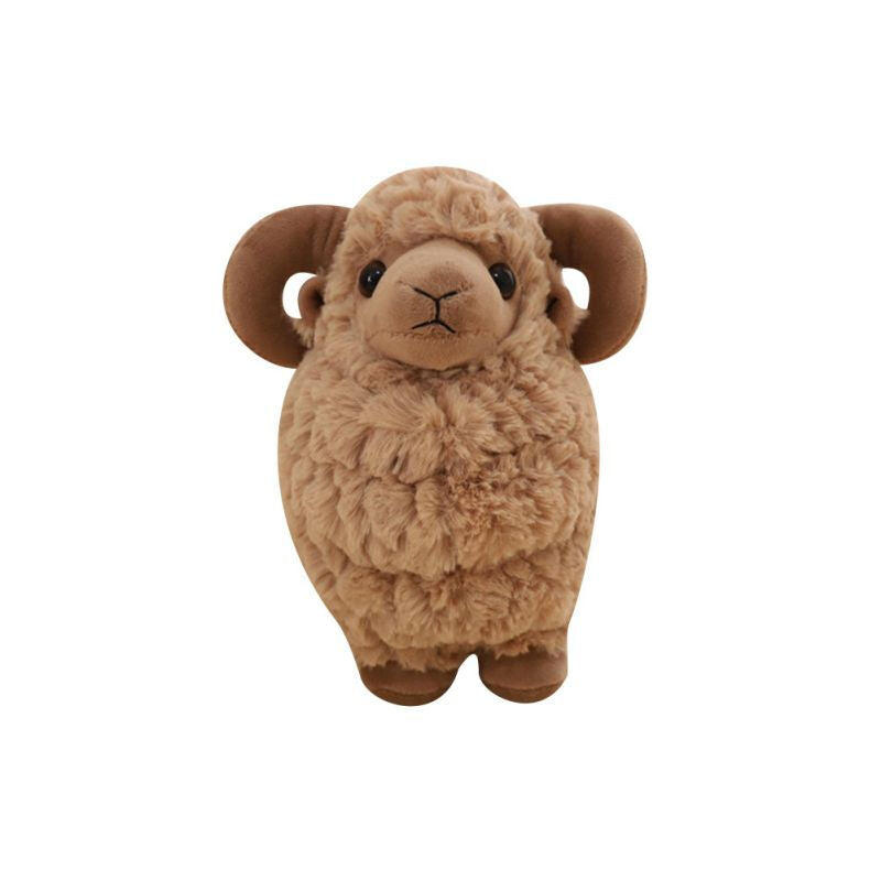 Cute Sheep Plush Toy - Brown