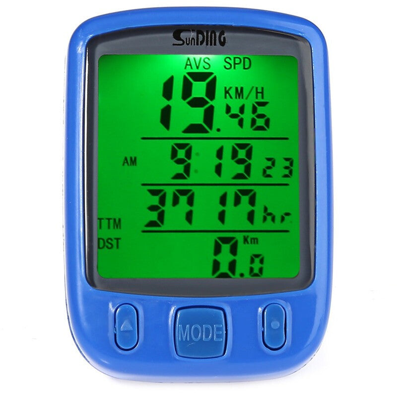 Cycling Premium Odometer Speedometer - Blue