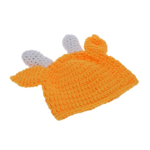 Cute Cow Newborn Infant Baby Soft Crochet Knit Cotton Costume Hat Accessory for Photography Prop Outfits