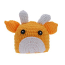 Cute Cow Newborn Infant Baby Soft Crochet Knit Cotton Costume Hat Accessory for Photography Prop Outfits