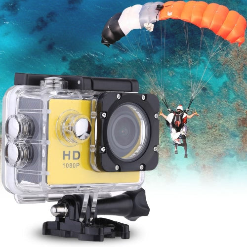 F23 1080P 30FPS 12MP 1.5" Screen Waterproof 30M Shockproof 170° Wide Angle Outdoor Action Sports Camera Camcorder Digital Cam Video HD DV Car DVR