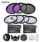 Andoer 55mm UV + CPL + FLD + Close-up Lens Filter Kit with Carry Pouch  Lens Cap Holder Tulip Rubber Hoods Cleaning Cloth