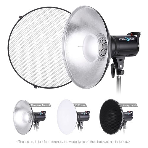 55cm Beauty Dish Reflector Strobe Lighting Honeycomb for Bowens Mount Speedlite Photogrophy Light Studio Accessory