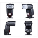 Andoer AD-560Ⅱ فلاش فلاش Speedlite العالمي على الكاميرا GN50 مع ضوء LED قابل للتعديل + Andoer Universal 16 قناة راديو لاسلكي عن بعد Speedlite Flash Trigger