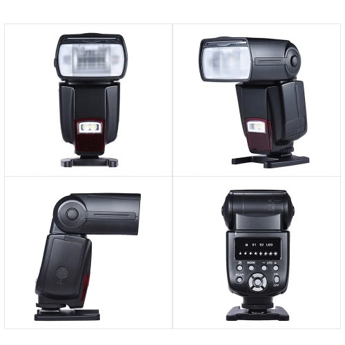 Andoer AD-560Ⅱ Universal Flash Speedlite On-camera Flash GN50 w/ Adjustable LED Fill Light + Andoer Universal 16 Channels Radio Wireless Remote Speedlite Flash Trigger