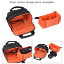 Camera Bag Waterproof DSLR Shoulder Bag with USB External Charging Port for Canon Nikon Sony Camera Accessories Laptops Tablets Small Size