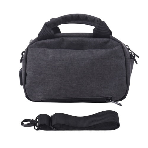 Camera Bag Waterproof DSLR Shoulder Bag with USB External Charging Port for Canon Nikon Sony Camera Accessories Laptops Tablets Small Size