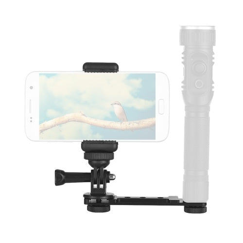 Smartphone Clip Holder Monitor Extension Bracket Support Mount Stabilizer for DJI OSMO Mobile 2 for Zhiyun Smooth Q Handheld Gimbal Stabilizer for gopro6/5/4 Camera