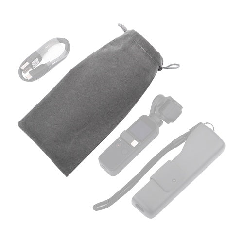 Simple Mini Portable Storage Bag Protective Travel Anti-Scratch Bag Handbag Carry Case Sleeve with Drawstring for DJI OSMO Pocket Handheld Gimbal Camera Stabilizer Accessories