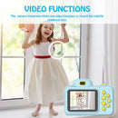 Camera Gifts Video  DSLR Camcorder Dual Lens Cartoon Kids Toys Shockproof Mini Digital ABS 2.4 Inch Screen Without Memory Card