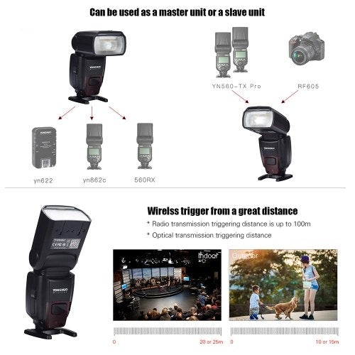 YONGNUO YN862C Wireless TTL Camera Flash Master Slave Speedlite