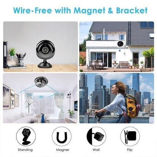 Mini Camera Cordless WiFi Remote Monitor Camera