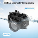 Sea frogs Underwater Diving Housing Waterproof Camera Protective Case 40M/130FT Depth Compatible with Canon Powershot G1X Mark Ⅲ