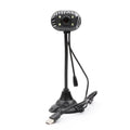 USB Webcam Flexible Gooseneck 640×480P Desktop Online Computer Camera with Light Noise Cancellation Microphone USB 1.1/2.0 for Live Streaming Online Courses Videoconference Compatible with Windows 7.0 or Later