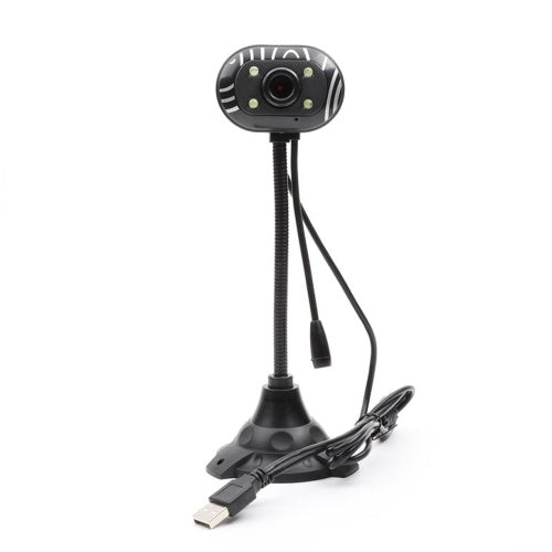 USB Webcam Flexible Gooseneck 640×480P Desktop Online Computer Camera with Light Noise Cancellation Microphone USB 1.1/2.0 for Live Streaming Online Courses Videoconference Compatible with Windows 7.0 or Later