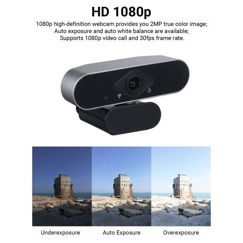 USB Webcam 1920*1080P HD 30fps PC Computer Camera Drive-Free Desktop/Laptop Camera with Microphone