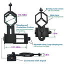 Cellphone Telescope Adapter Mount Bracket Aluminum Alloy & Plastic Material Multifuctional Universal