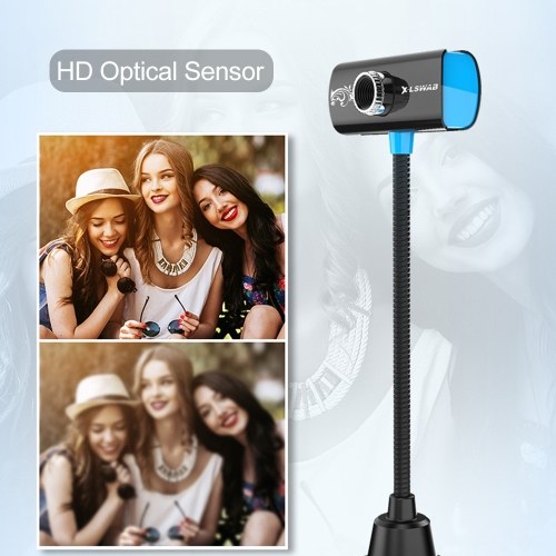 480P HD Webcam USB Laptop Camera PC Web Camera Built-in Microphone