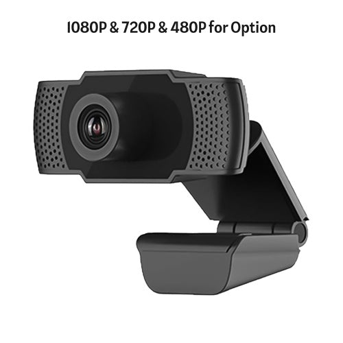 480P HD Webcam USB Laptop Computer Camera Clip-on PC Web Camera with Microphone