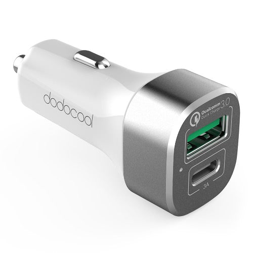 dodocool 33W 2-Port Car Charger with Quick Charge 3.0 and USB-C Output Charging Port For Iphone