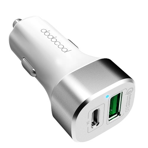 dodocool 33W 2-Port Car Charger with Quick Charge 3.0 and USB-C Output Charging Port For Iphone