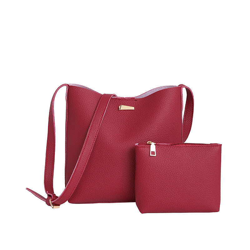 DALFR Leather Shoulder Bag - Red