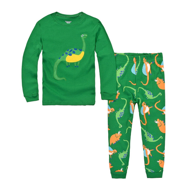 DAWILS Boys Dinosaur Sleepwear - Green