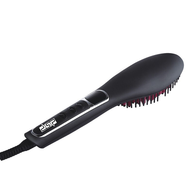 DSP LCD Intelligent Hair Straightener - Black