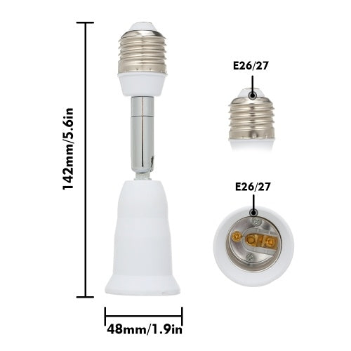 موسع مقبس الإضاءة E26/E27