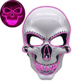 Halloween Party Mask LED Scary Flash Mask EL Line Light Mask Cosplay Mask Party Clothing Mask