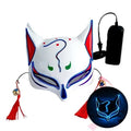 10 Color Fox Half Face Mask Neon Lights