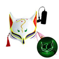 10 Color Fox Half Face Mask Neon Lights