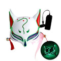 10 Color Fox Half Face Mask Neon Lights