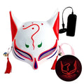 10 Color Fox Half Face Mask Neon Lights