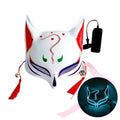 10 Color Fox Half Face Mask Neon Lights