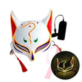 10 Color Fox Half Face Mask Neon Lights