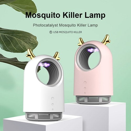 Household Mosquito Killer Lamp Inhalation Mosquito Trap Lamp Electric Insect Flies Zapper LED Trap Lamp Strong Suction Fan USB Powered