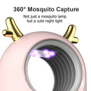 Household Mosquito Killer Lamp Inhalation Mosquito Trap Lamp Electric Insect Flies Zapper LED Trap Lamp Strong Suction Fan USB Powered