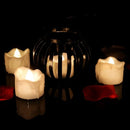 YK5014 Flameless LED Candle Light Bright Flickering Bulb Battery Operated Tea Light with Realistic Flames Rose Fake Candle for Birthday/Wedding /Christmas