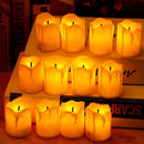 YK5015 Flameless LED Candle Light Bright Flickering Bulb Battery Operated Tea Light with Realistic Flames Fake Candle for Birthday/Wedding /Christmas