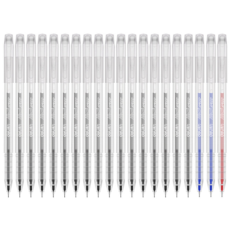 Deli 0.5 Premium 20Pcs Needle Pen - Black