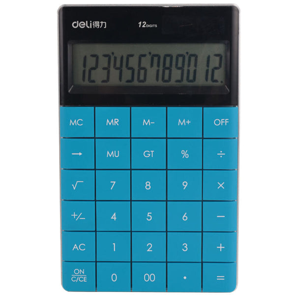 Deli 1589 Premium Tablet Calculator - Blue