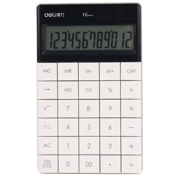 Deli 1589 Premium Tablet Calculator - White