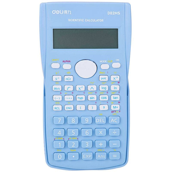 Deli D82MS Premium Scientific Calculator - Sky Blue