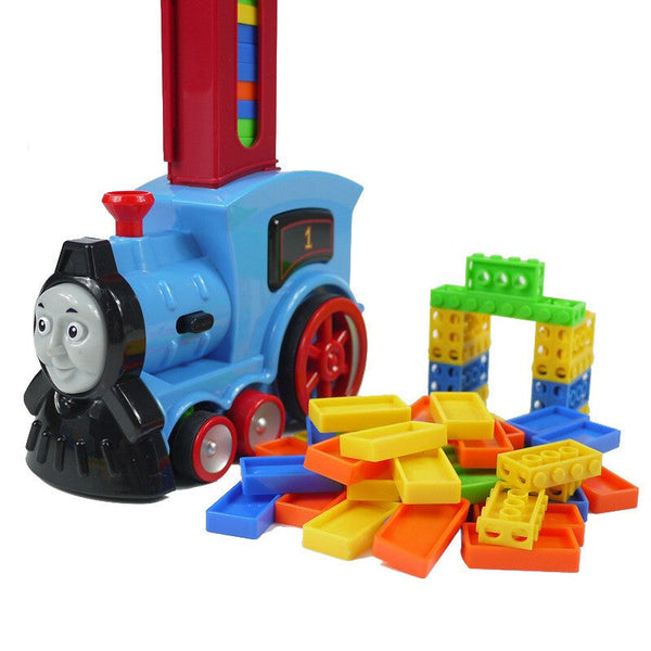 Domino Building Blocks Train - Blue