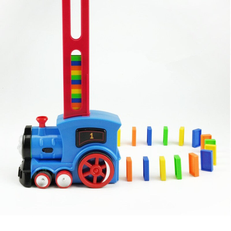 Domino Building Blocks Train - Blue